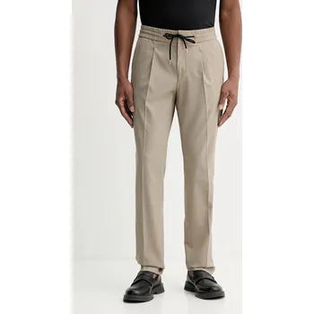 Dámské kalhoty Kalhoty s příměsí vlny HUGO Getlin251F3 50554817 béžová 80X, vel. 48