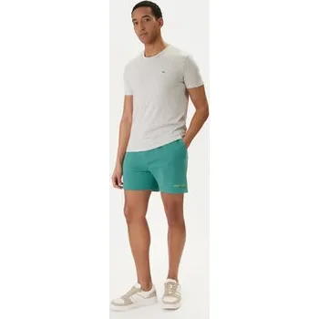 Pánské kraťasy Tommy Jeans Sportovní kraťasy Contrast Linear DM0DM22697 Zelená Regular Fit XL