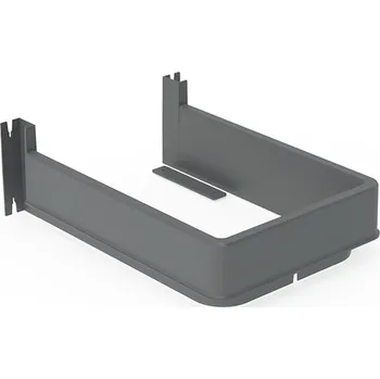 Nábytkové kování Unionplast Kryt výřezu Syphon Flex pro dřezovou zásuvku pro dno 16mm / 18mm bílá