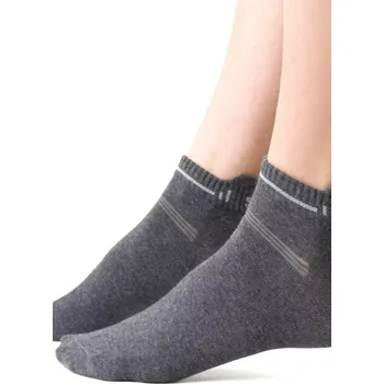 Pánské ponožky Dámské sportovní ponožky 050 MELANŽOVĚ ŠEDÁ 38-40
