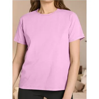 Dámské tričko Sinsay - Tričko se sepraným efektem - růžová - 755BB-30X - 755BB-30X-XS