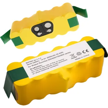 Záložní baterie BATERIA ROOMBA 500/600/700/800 SERIES 14.4V 3500mAh (Postarejte se o výkon svého vysavače Roomba s novou baterií 14,4 V 3000 mAh. Výměnou baterie získá váš robot delší dobu provozu a větší sací výkon pro důkladnější úklid.)