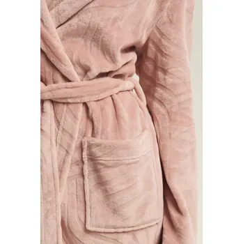 Dámský župan DÁMSKÝ ŽUPAN DEVYN 43602 AW25 Růžová L