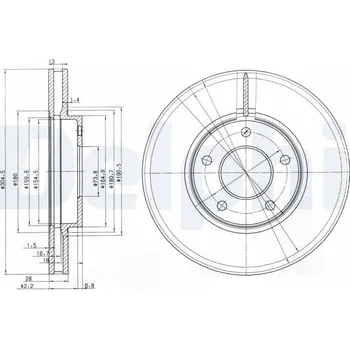 Brzdový kotouč Brzdový kotouč DELPHI BG3547
