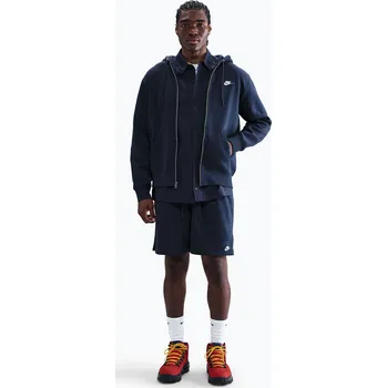 Pánské šortky Nike Club French Terry Flow obsidian/obsidian/white
