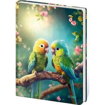 Zápisník Památník A5 13 x 18 cm čistý Parrots