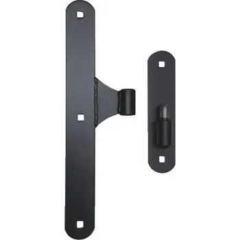 pant pant s kováním PD211 - závěs pásový 400 x 50 x 5 mm, čep ø 27 mm, univerzální levý/pravý, max. zatížení 100 kg, barva černá