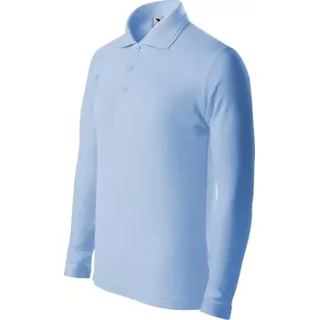 Dívčí oblečení Pique Polo LS polokošile dětská nebesky modrá 134 cm/8 let