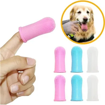 Hapet Silikonový hygienický zubní kartáček pro zvířata