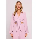 M861 Zavazovací top - krepový růžový EU XXL