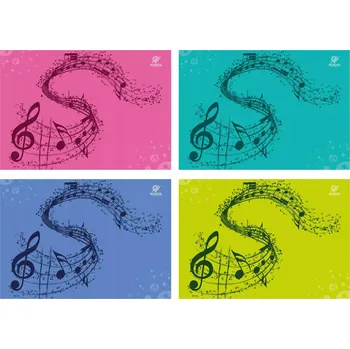 Sešit Sešit A5/16K linkovaný - motiv Hudba