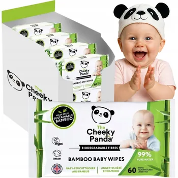 Dětský vlhčený ubrousek The Cheeky Panda Dětské vlhčené ubrousky 12 x 60 ks