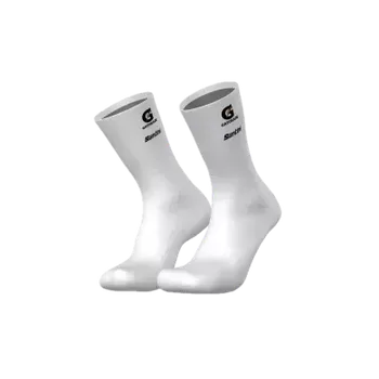 Pánské ponožky Trek cyklistické týmové ponožky Santini Lidl-Trek, bílé - M/L