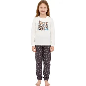 Pánské pyžamo Dívčí pyžamo 978/190 Friends - CORNETTE krémová 134/140