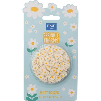 Jedlá dekorace na dort PME Cukrové sypání sedmikrásky 25 g