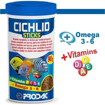 Krmivo pro rybičky PRODAC Cichlid Sticks 250ml