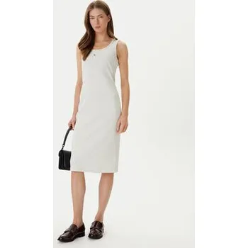 Dámské šaty Calvin Klein Jeans Každodenní šaty LV047F257G Béžová Slim Fit S