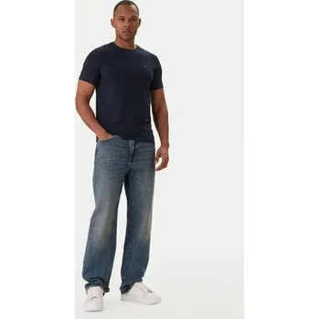 Pánská móda Calvin Klein T-Shirt LV04LC240G Tmavomodrá Slim Fit 2XL