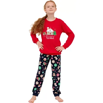 Pánské pyžamo Dívčí pyžamo 592/175 Home - CORNETTE Červená 158/164