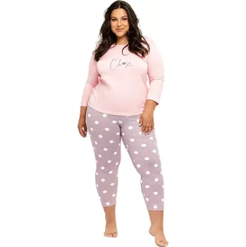 Pánské pyžamo Dámské pyžamo 3268 Libby - TARO Růžová XXL