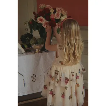 Dívčí oblečení Dívčí šaty Konges Sløjd YVONNE FAIRY DRESS KS104471.9BYA béžová 01X, vel. 122-128