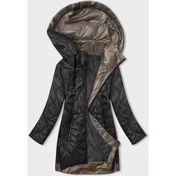 Dámská bunda Černá dámská bunda s odepínací kapucí (B8218-1) odstíny černé 50