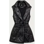 Černá dámská vesta s límcem (JIN221) odstíny černé XL (42)