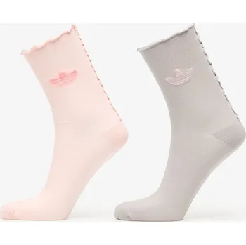 Ponožky adidas Ruffle Sock 2P Sanpin/ Grey Two M