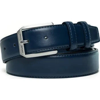 Opasek Kožený opasek Antonio Basile 2503 BLUE