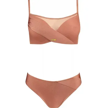Dámské plavky Dámské dvoudílné plavky Fashion 10 1002N 25 - SELF Béžová 80/C