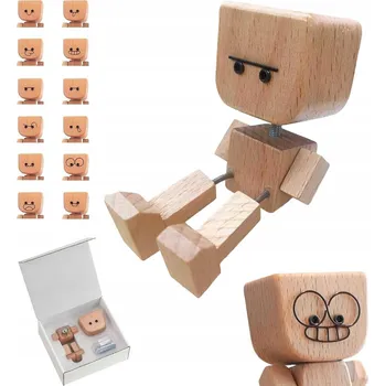 Obraz Dřevěná figurka člověka – zábavná postavička s pohyblivýma nohama