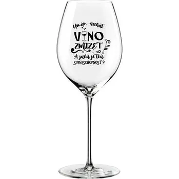 Sklenice B.BOHEMIAN Sklenice na víno VÍNO ZMIZNE 470 ml 1 ks (cz)