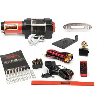lanový naviják Elektrický ATV naviják 1,8t 12V syntetické lano 15m DRAGON WINCH DWM 4000 ST