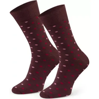 Pánské oblečení Ponožky k obleku - se vzorem 056 ŠVESTKOVĚ HNĚDÁ 39-41