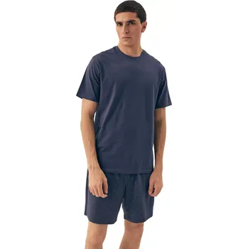 Pánská móda Pánské pyžamo 42601 Shore light blue - HENDERSON světle modrá M