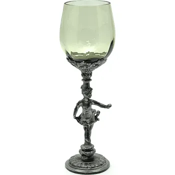 Sklenice Sklenice 0,150l - svatební - zdobená cínem | 82632