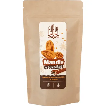 Čokoláda AJALA CHOCOLATE Mandle v mléčné čokoládě a skořici
