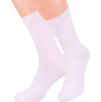 Pánské ponožky Pánské ponožky 018 white - Steven Bílá 39/42