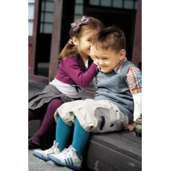 Dívčí oblečení HLADKÉ PUNČOCHÁČE 2-6 LET hnědá 92/98