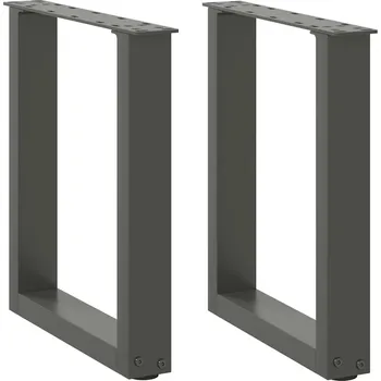 Konferenční stolek VidaXL Nohy ke konferenčnímu stolku, 2 ks, antracit, 38x(42-43) cm, ocel