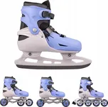 Nastavitelné kolečkové brusle / kolečkové brusle / brusle na led 4v1 inSPORTline Foursimo ABEC-7 L (37-41)