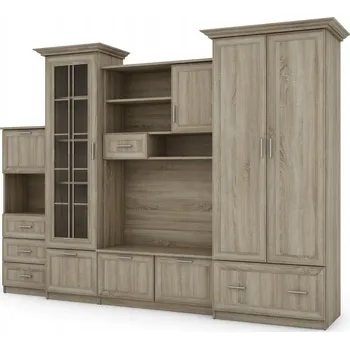 Obývací stěna Nábytek do obývacího pokoje eMeblast dub sonoma světlý