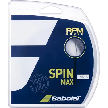Míčový sport Tenisový výplet Babolat RPM Rough Dark Grey 12m 1,25 mm