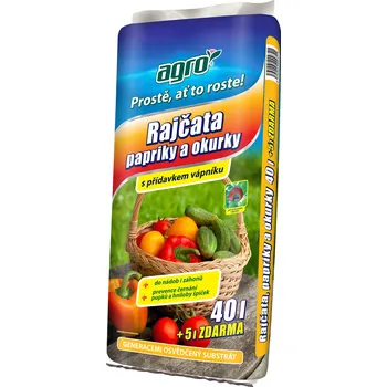 Substrát AGRO CS AGRO Substrát pro rajčata, papriky a okurky 40 l