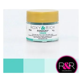 Potravinářské barvivo Prachová barva 4g tyrkysová - Roxy and Rich