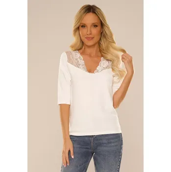 Dámské tričko De Lafense 858 Lottie 3/4 tričko S-2XL Černá M