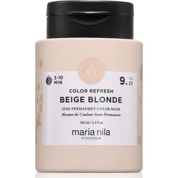 Barva na vlasy Maria Nila Colour Refresh jemná vyživující maska bez permanentních barevných pigmentů odstín Beige Blonde 9.23 100 ml