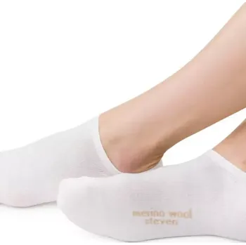 Dámské ponožky MERINO WOOL 130 BRUSHED WHITE 35-37