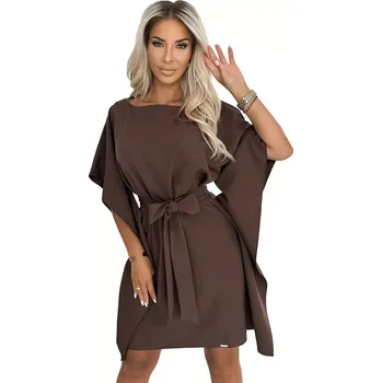 Dámské šaty Dámské šaty 287-33 SOFIA - NUMOCO Hnědá L/XL