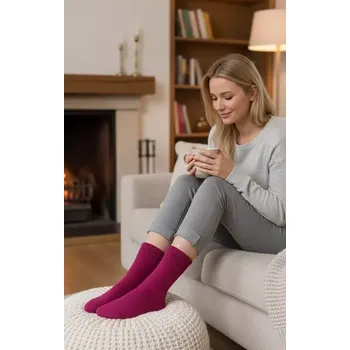 Pánské ponožky WiK 38900 Mohérové ponožky 36-42 Cream 36-42